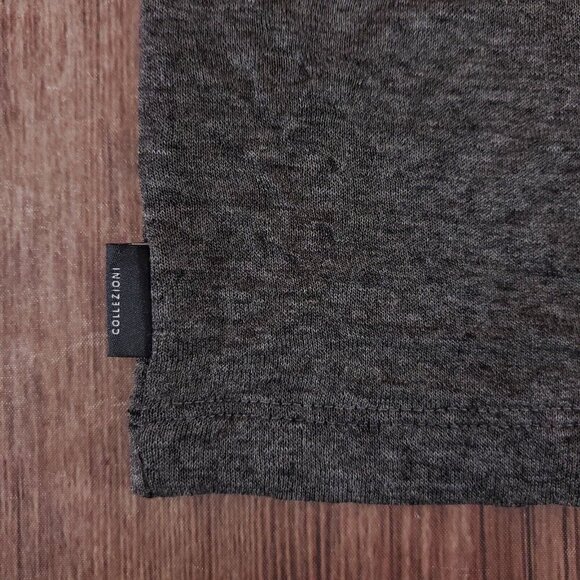 NWT Armani Collezioni Mens Size XXL Gray Crew Neck Pullover Shirt Viscose Blend - Picture 9 of 16